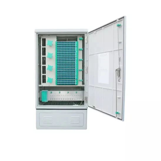 Hersteller FTTH ODF Outdoor 144 288 576 Core Fiber Optic Cross Connect Cabinet Telecom Cabinet