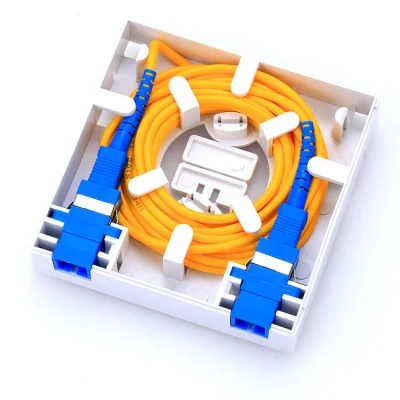 FTTH Fiber Panel Fiber Optic Terminal Junction Box 2core Frontplatte